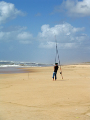 Beach-man-fishing